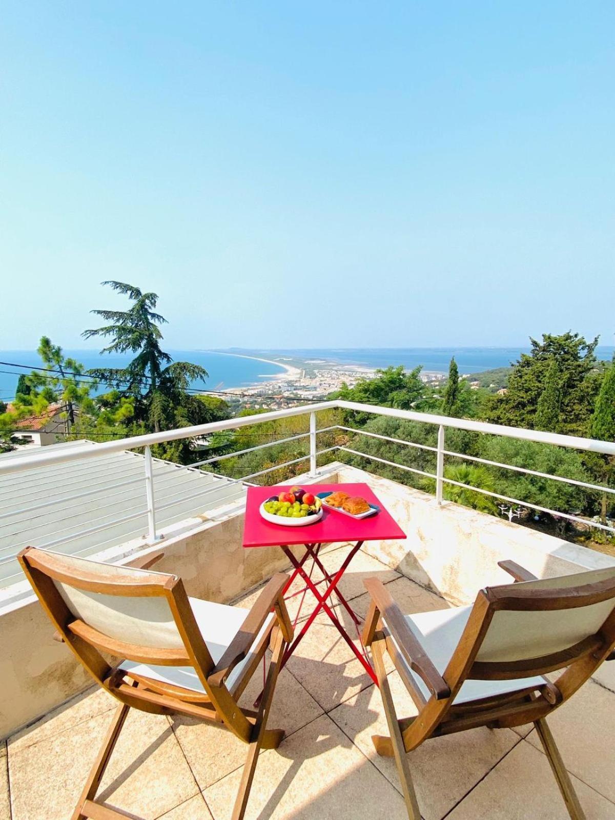 Atlantide - Somptueuse Villa Classee 4 Etoiles - Saint-Clair - Vue Exceptionnelle - Piscine Sète Zewnętrze zdjęcie